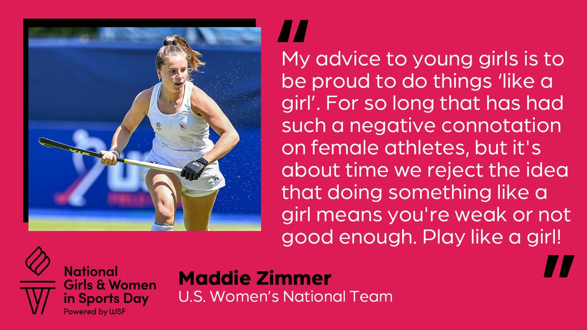 .@maddie_zimmer16 ➡️ USWNT Athlete ➡️ @NUFHCats #LeadHerForward | #NGWSD | #GrowTheGame @WomensSportsFdn