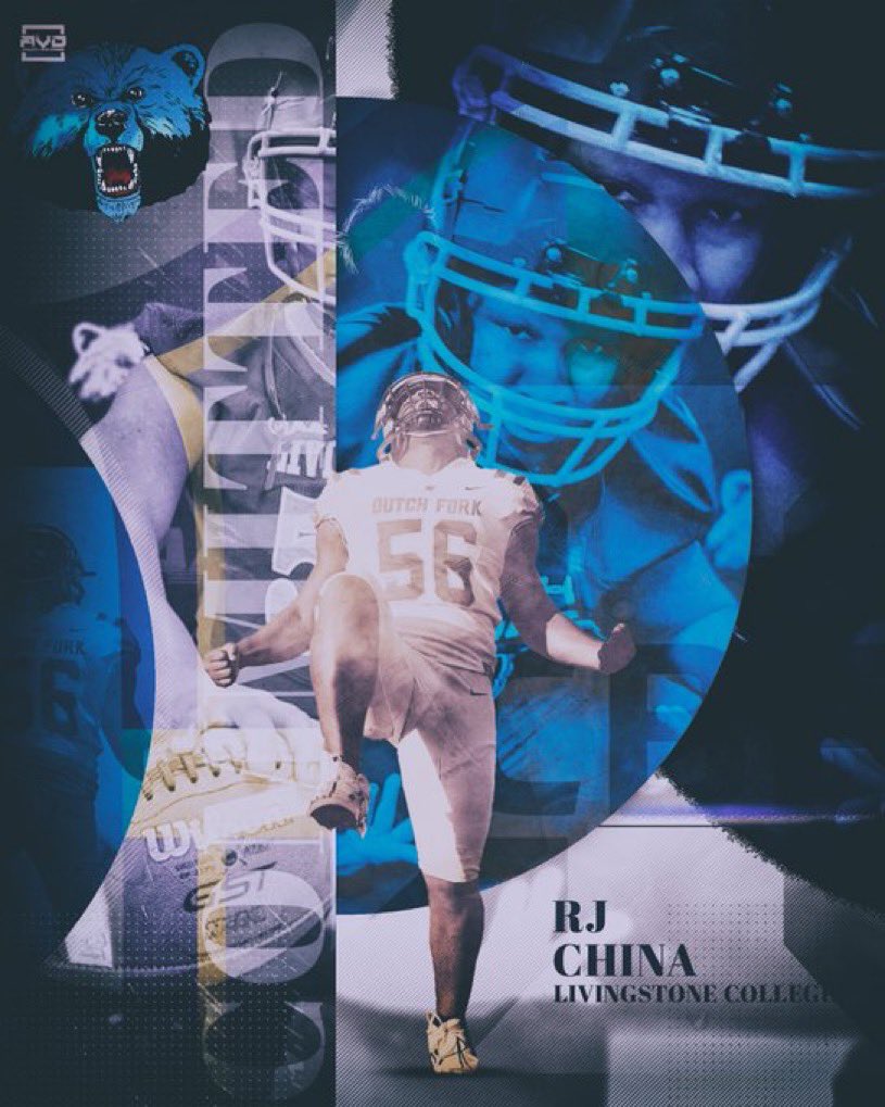 RJChina4's tweet photo. After prayer and conversations with my family. I have decided to continue my academic and athletic career at Livingstone College.  @dfhsfootball  @coach_bras @LivingstoneFoo1 @CoachWTrenchMob @CoachSump3 https://t.co/p3fq7iIUEY