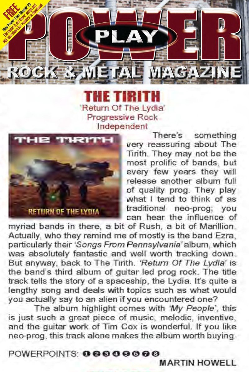 Nice review of our new album in the current issue of Powerplay Magazine.