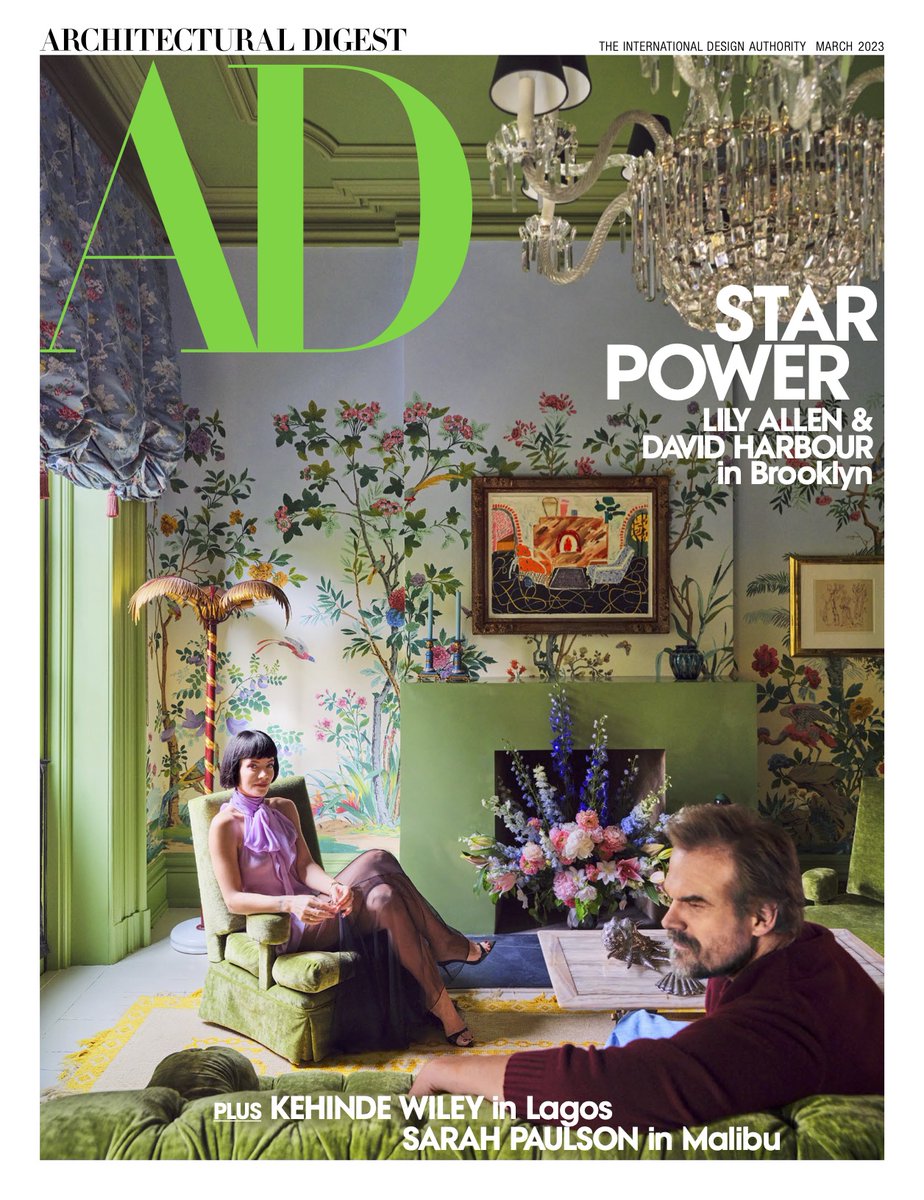 ArchDigest's tweet image. It's a mad, mad, mad, mad world at the Brooklyn town house of Lily Allen and @DavidKHarbour.

Take a tour of the power couple's "weird and wonderful" family oasis in our March cover story here 👉 archdg.co/QD45oiB