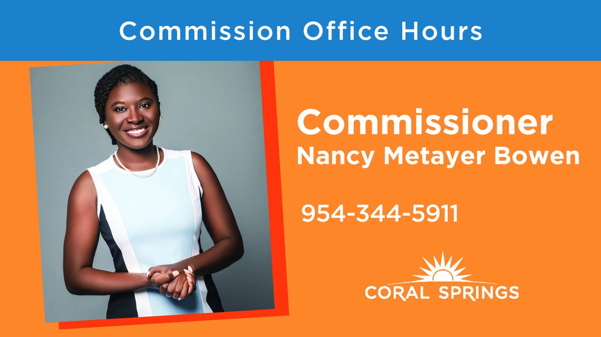 If you would like to discuss any city concerns, I invite you to set up a phone appointment with me by calling 954-344-5911. 

Upcoming Office Hours:
February 9, 3:30 p.m. to 5:30 p.m.
February 24 3:30 p.m. to 5:30 p.m.