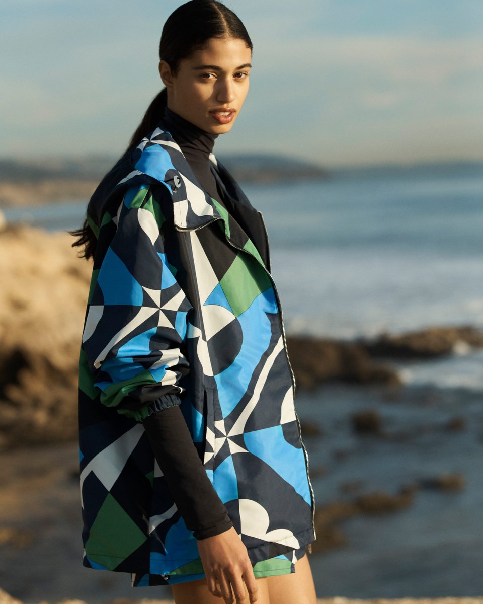 Coming soon, a spring outerwear essentials updated with a longer silhouette and matching short. Crafted in refined nylon twill. #TorySport