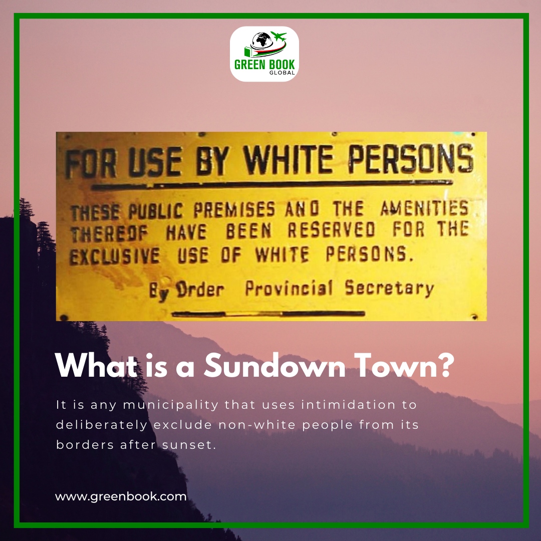 Green Book Global (@greenbookglobal) on Twitter photo The earliest sundown towns were established after the Civil War.
It was driven by white Southerners determined to maintain their dominance over Black Americans.
Read more 👇
greenbookglobal.com/travel-the-wor… 
#greenbookglobal #blacktravel #greenbook #blackpassportstamps #travelnoir... The earliest sundown towns were established after the Civil War.
It was driven by white Southerners determined to maintain their dominance over Black Americans.
Read more 👇
greenbookglobal.com/travel-the-wor… 
#greenbookglobal #blacktravel #greenbook #blackpassportstamps #travelnoir...