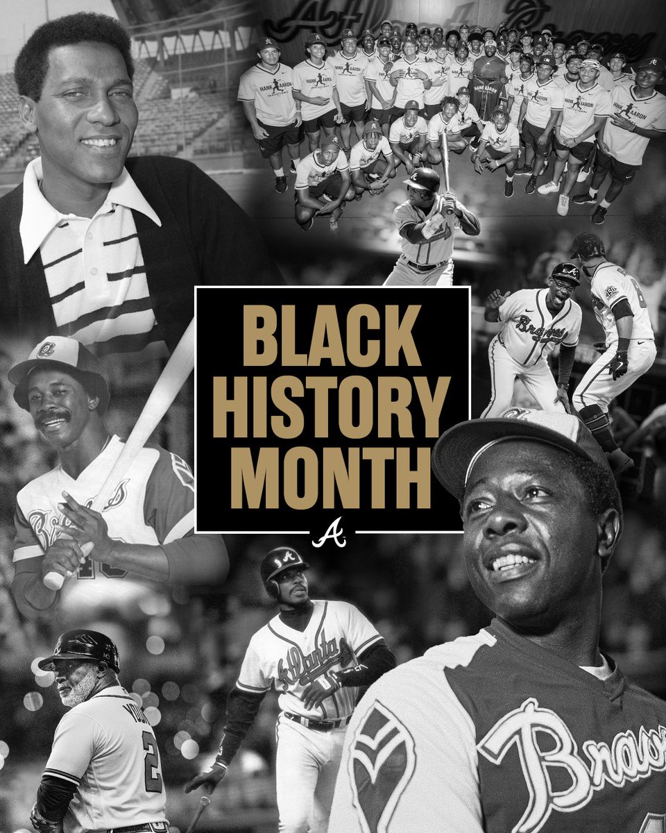 Braves's tweet photo. The Atlanta Braves are proud to commemorate #BlackHistoryMonth and to honor those who have inspired change as well as those who are growing the game for future generations of African-American ballplayers, executives and fans! https://t.co/BxkoRvRLuW
