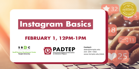 canbeinnovation's tweet image. 📣Don&apos;t Forget!📣

Our friends from @WilkesSBDC&apos;s webinar on the basics of Instagram is happening TODAY at noon!

Learn more here ➡️: ow.ly/FFsP50Mws1Z

#WilkesSBDC #SocialMedia #InstagramBasics
