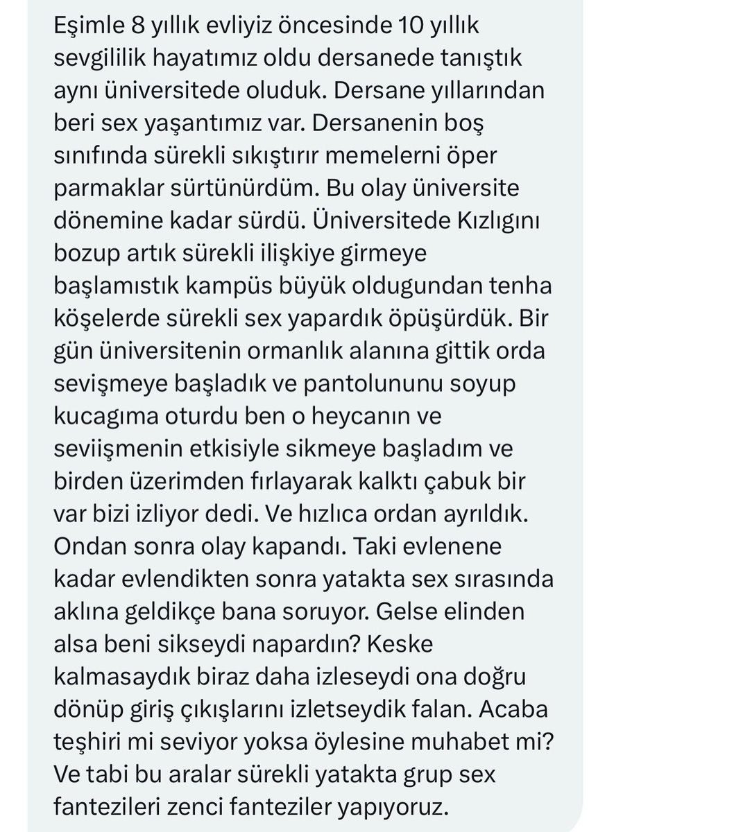 Eşiyle maziden gelen fantezi . #itiraf18 #itiraf #itirafediyorum