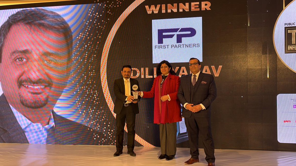 Felicitating #e4mTop100 Influential Game Changers in PR &amp; Corp Comm industry🏆
Many Congratulations <a href="/dilipyadav1000/">Dilip Yadav</a>, Founding Partner, <a href="/FirstPartners_/">First Partners</a> on winning the prestigious title 👏

#gamechangers #e4mPRCorpComm #award