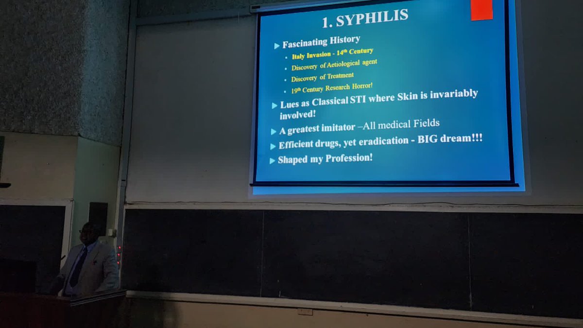 RDTCTZ's tweet photo. Today we had the privilege of listening to Prof Masenga as he talks of his favorite subject matter #bewaresyphillisstilllives https://t.co/kmDTI379fu
