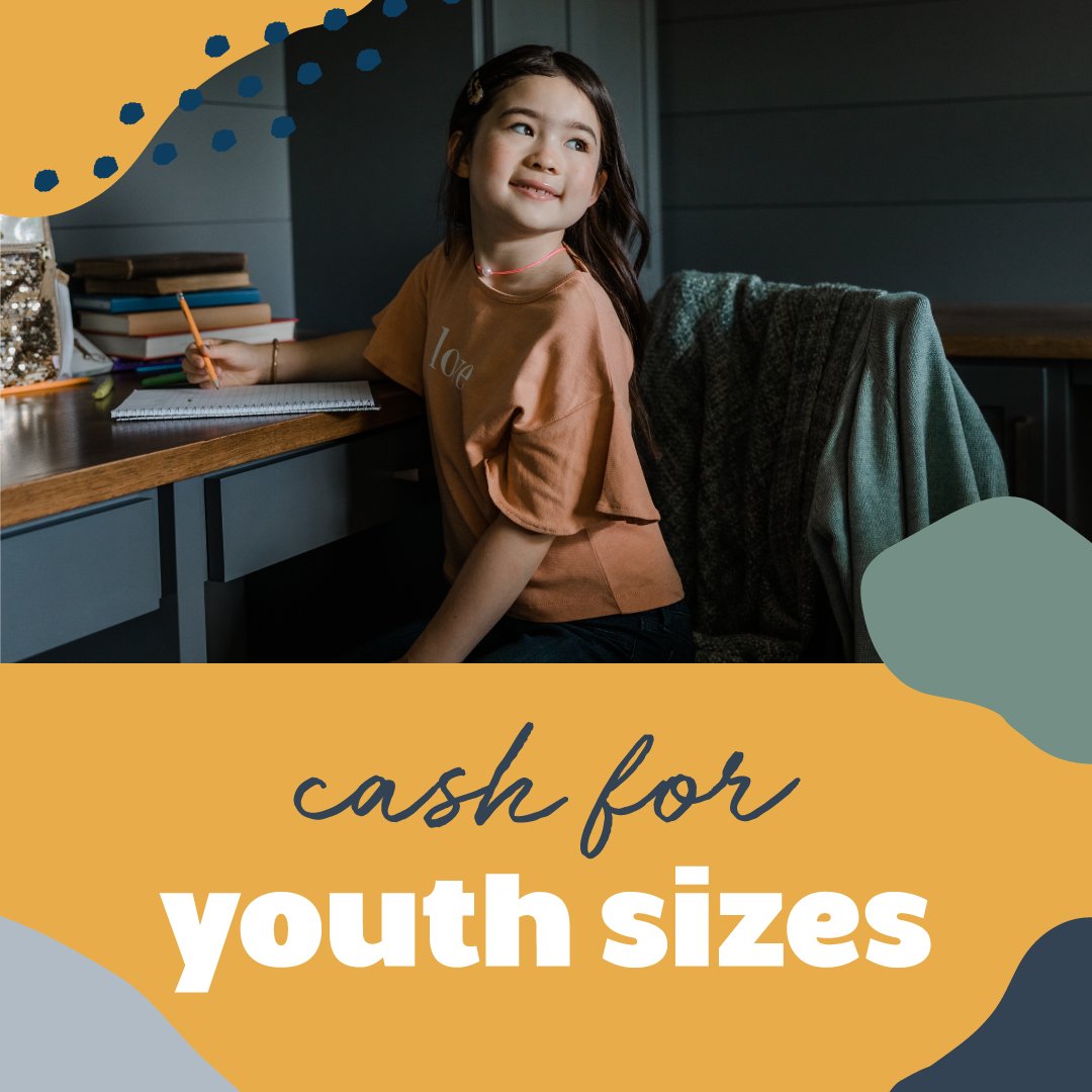 OUACSurreyBC's tweet photo. We are always buying gently used clothes and shoes in youth sizes! Sell your tween’s outgrown items today. Our sizes range from preemie to youth 20 in apparel and 0-7 youth in shoes.

#onceuponachildsurrey #ouacsurrey #resalenotretail #kidsresale #sustainableshopping #wepaycash https://t.co/pySCTQh5dC