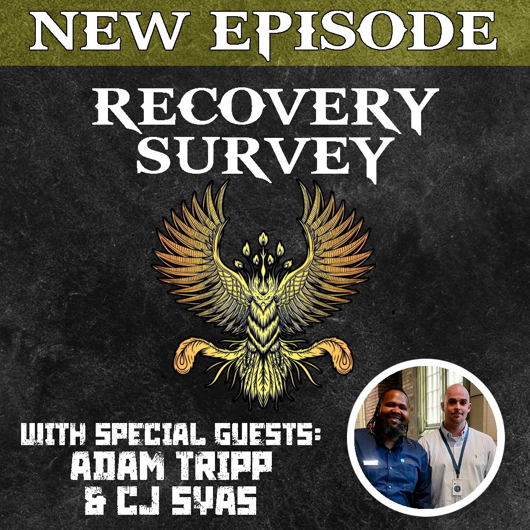 RecoverySurvey's tweet photo. Available now on your favorite podcast app. #Recoverysurvey #odaat #recovery #addiction #recoveryposse #addictionrecovery #clean #jft #mentalhealth #selfhelp #recoverypodcast #wedorecover #alcoholic #drugaddiction #recoveryispossible #xa #spiritual #recover #podcast https://t.co/hTYchy0gSy