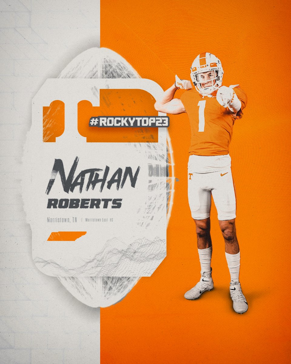 Welcome to Rocky Top!

Hometown WR <a href="/NathanRoberts_5/">nathan roberts</a> is officially a Vol!

#RockyTop23 | #GBO 🍊
