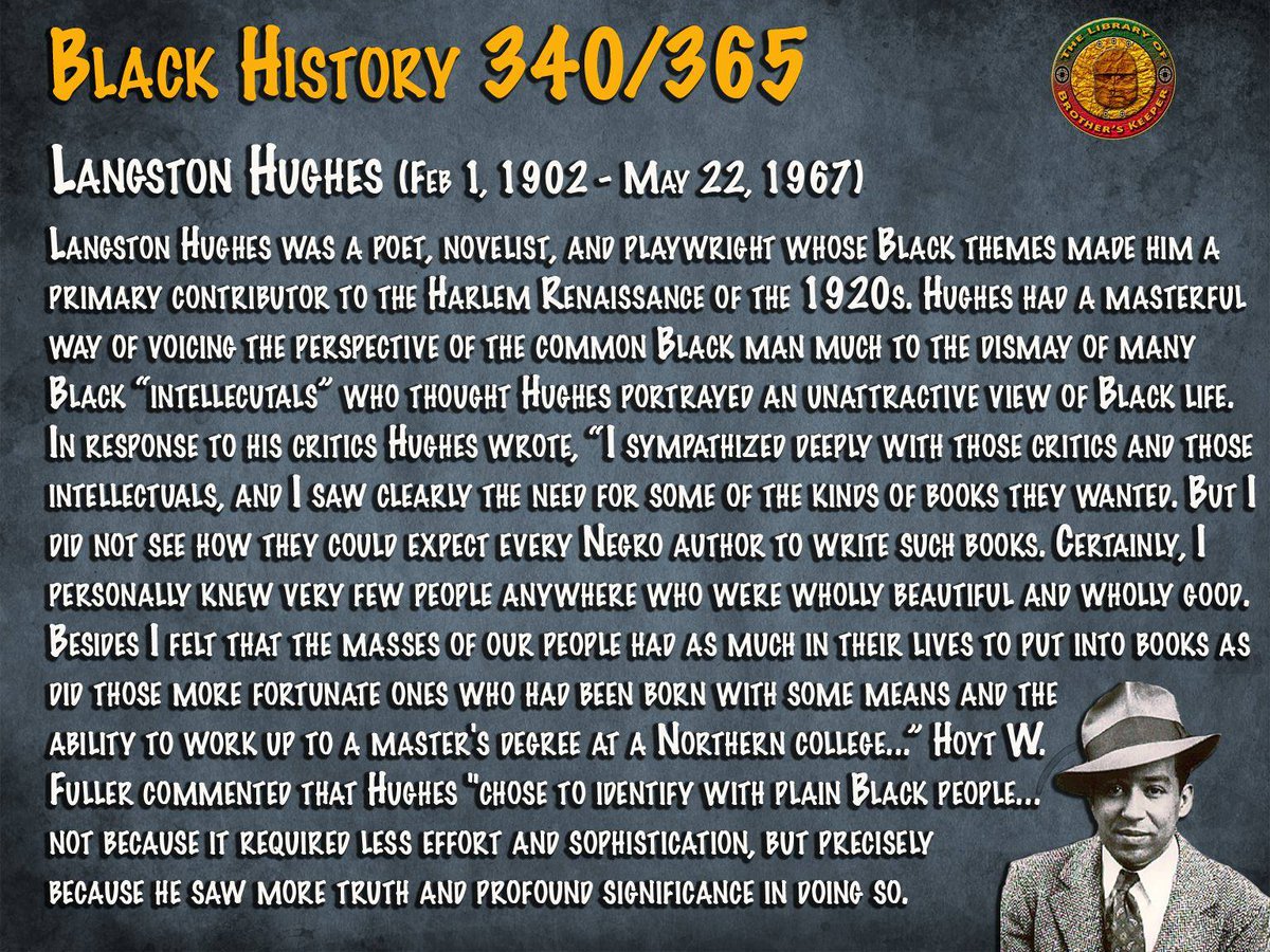 Langston Hughes #HarlemRenaissance