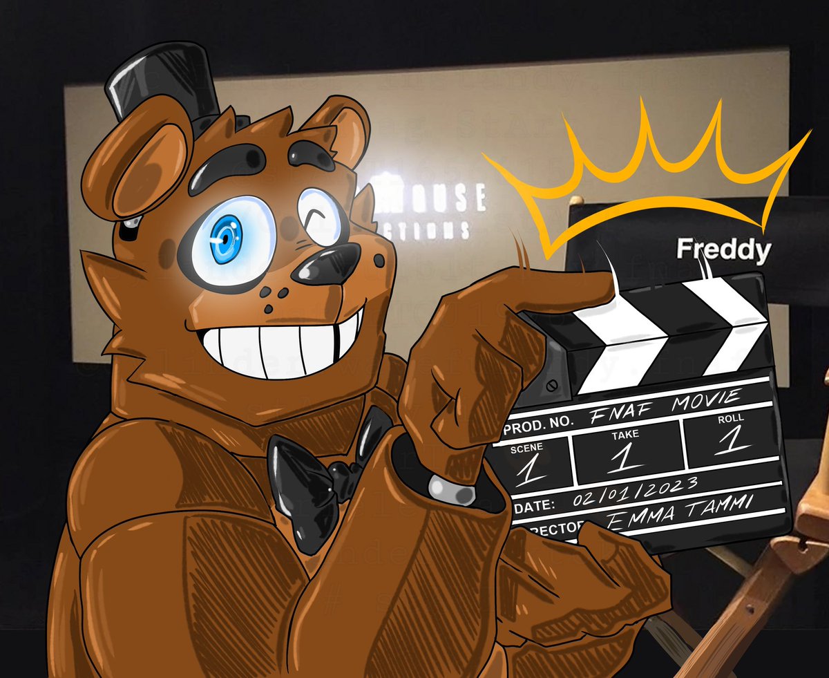 𝘼𝙖𝙖𝙖𝙣𝙙 𝘼𝘾𝙏𝙄𝙊𝙉!! 🎬🌟✨

Today is the big day, finally the shooting of the Fnaf movie has started!! 
I can not wait to see it!! 🌟w🌟

#FNAF #FiveNightsAtFreddys #FNAFMovie #BlumHouse #JimHenson #EmmaTammi #ScottCawthon #SteelWoolStudios #FreddyFazbear