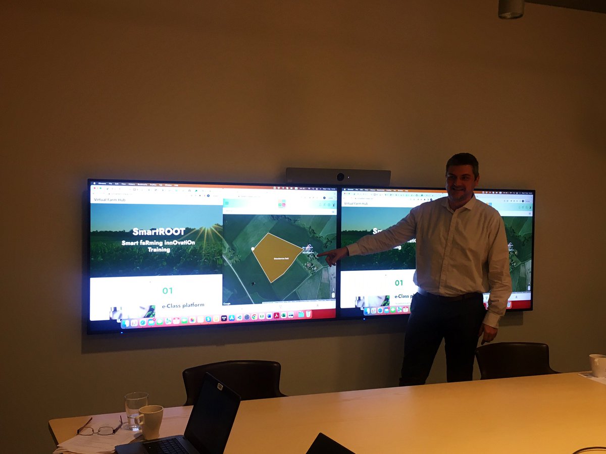 SmartRootProje1's tweet image. .  @infalia_eu showing Virtual Farm Hub today in #SmartrootProject meeting #Smart #agrifood #ICT