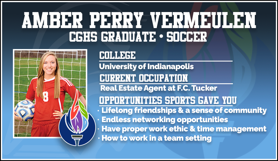 Today on National Girls &amp; Women in Sports Day, we will spotlight former and current CG student-athletes. #NationalGirlsAndWomenInSportsDay 

Next is Amber Perry Vermeulen. Amber was an All-State soccer player and current soccer coach for the Trojans! <a href="/CGSportsNetwork/">CG Sports Network</a> <a href="/cg_sports/">Center Grove Sports</a>