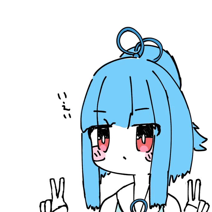 カメラ向けられるととっさにピースしちゃう葵ちゃん 