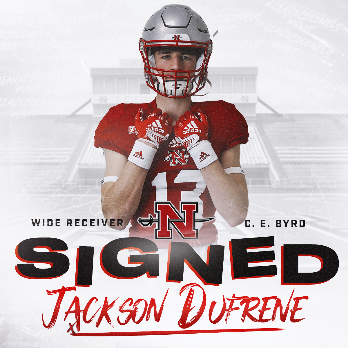 𝙒𝙀𝙇𝘾𝙊𝙈𝙀 𝙏𝙊 𝙏𝙃𝙀 𝙉𝙄𝘾𝙃𝙊𝙇𝙇𝙎 𝙁𝘼𝙈

Jackson Dufrene -- WR
 
<a href="/JacksonDufrene/">Jackson Dufrene</a> ⚔️ #traiNcrew