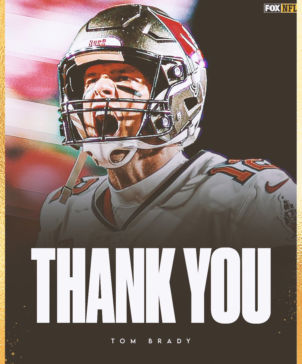 NFLonFOX's tweet photo. 7x Super Bowl Champion.
5x Super Bowl MVP.
3x MVP.
102,614 Total Pass Yards.
737 Total TDs.

The 🐐 has announced his retirement from football. https://t.co/DPFMlQcELQ