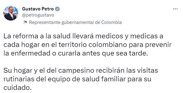 Si esto no funciona en Dinamarca, soy escéptico de que sea una realidad en Cundinamarca