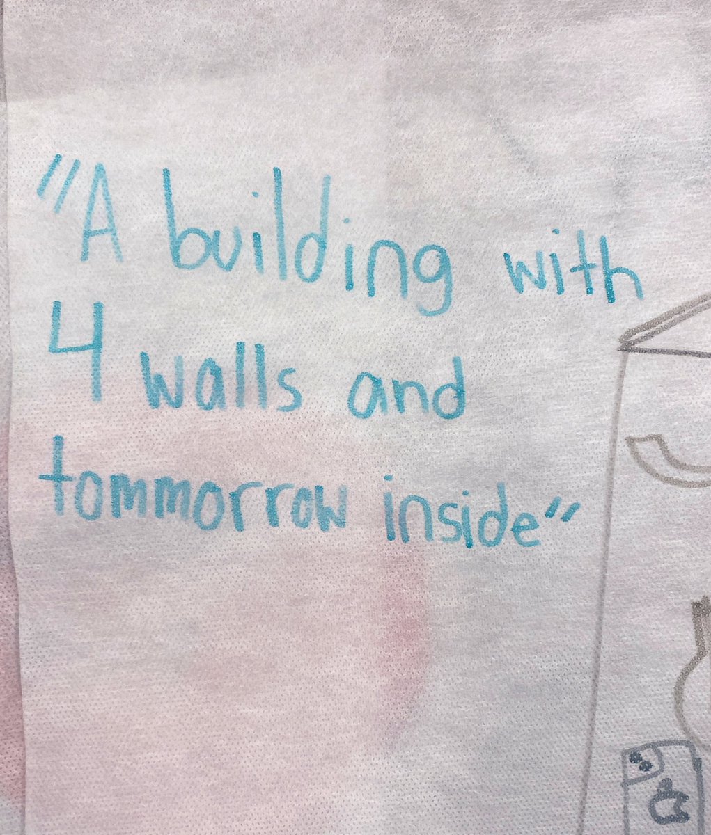 CounselingWrms's tweet photo. On this self proclaimed Wisdom Wednesday we celebrate that this quote resonated with one of our Advisory groups. So much so they added it to their team crest! Today AND tomorrow lives within this building and we are so grateful! https://t.co/JaJBmxHkom