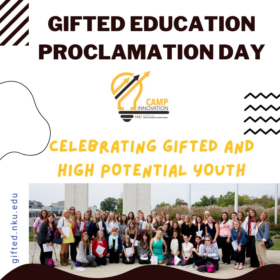 Happy Gifted Education Proclamation Day! Today we are celebrating gifted and high potential youth, their families, teachers, and community stakeholders. 

#nkugifted #giftedminds #ProclamationDay #giftedandtalented #giftededucationmonth #yourgiftedresource