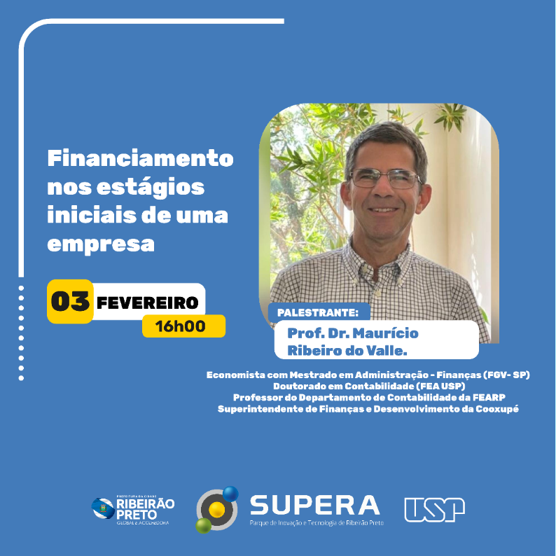 superaparque's tweet photo. FINANCIAMENTO NOS ESTÁGIOS INICIAIS DE UMA EMPRESA

[🚨] Evento exclusivo aos associados SUPERA Parque

Convidamos a todos associados no dia 03 de Fevereiro, às 16h, on-line! 💻

#superaparque #palestra #associados #financiamento https://t.co/yvDlTY3h5F