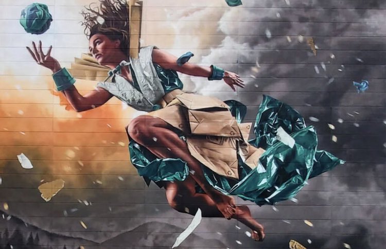 HesselRippe's tweet photo. 🥇Winner of the competition for Most beautiful #Streetart in the world: #Trashure by @studiogiftig. Congrats Niels &amp; Kaspar on this well-deserved recognition! #Mural #graffiti #Tilburg https://t.co/KVkyYTFg9f