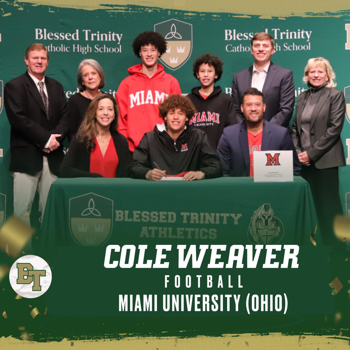 Congratulations to Cole on signing!  #GOTITANS