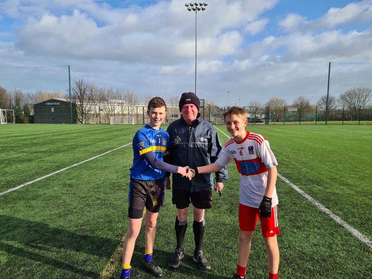 staidanscbs's tweet photo. Well done to our 1st Yr Footballers who won their first competitive game y'day.They made a dramatic comeback from 7 points down with 10mins to go to win by a point against a strong Benildus side.Well done to Cptn Aaron Doyle &amp; his teammates who showed exemplary determination. https://t.co/OKqfB6OCMa