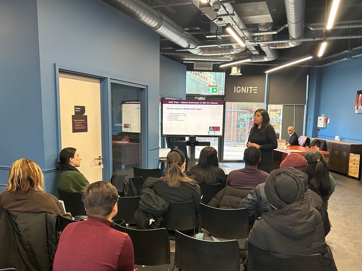 IGNITEHubWolves's tweet photo. Yesterday we had the pleasure of hosting the Sales Growth on Amazon workshop with expert seller AMZ Train✨Attendees discovered useful tips on starting &amp; improving online selling practices
To find out more about events or becoming a member of IGNITE, go to https://t.co/jdf54sbkEo https://t.co/3JrBHIYRwA