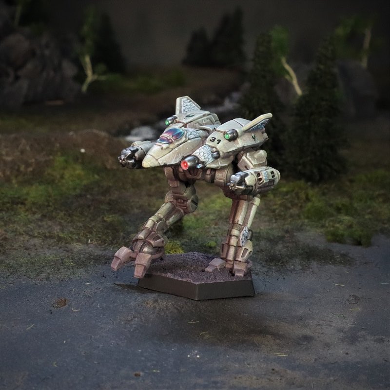 camospecs's tweet image. @klwitt13 aka Brushido also painted a #BlackPython prototype #Mech miniature for the upcoming Merceneries @kickstarter campaign launching next month. Isn't it phenomenal?
#ClanSnowRaven #AlphaGalaxy
@catalystgamelab #battletech
camospecs.com/listing/black-…