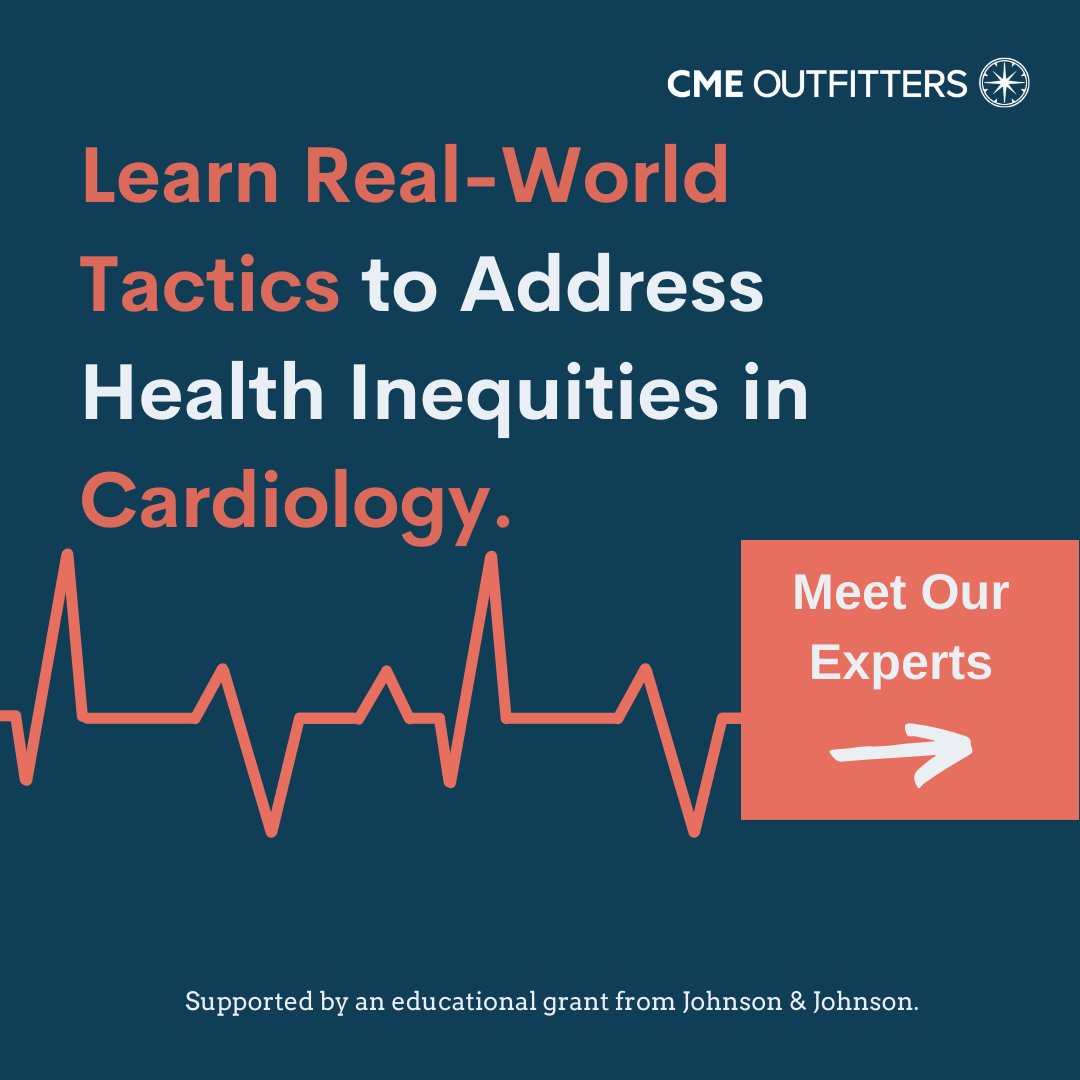 cmeoutfitters's tweet photo. Join @DrMonicaPeek, @drrachelmbond, & @uressienmd, TOMORROW Feb 2 @ 6:30p ET to discuss Real-World Tactics to Address #HealthInequities in #Cardiology.
Save your spot & Earn FREE #CME/#CE creditsπ https://t.co/18ROoXkKZM
#MedEd4Equity #CardioTwitter #MedTwitter https://t.co/l5IeYyMRan