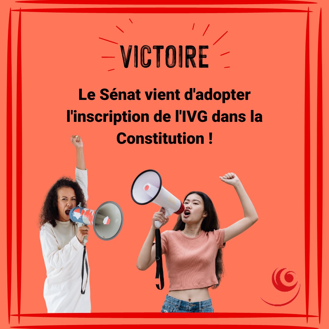 leplanning's tweet image. Victoire ! Le Sénat vient de voter pour la constitutionnalisation de l'avortement !

✅ 86% des Français·e·s
✅ L'Assemblée Nationale
✅ Le Sénat
⭕️ Le gouvernement❓
@EmmanuelMacron @Elisabeth_Borne @E_DupondM