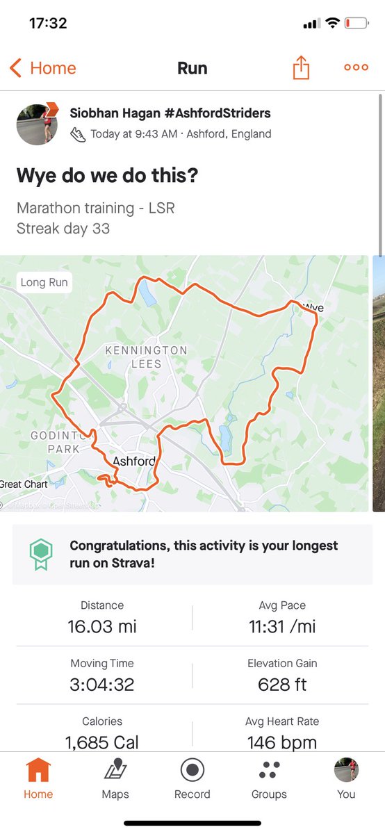 Shagan_Gooner's tweet photo. Glorious 16 miles with @gribbs43 and @Rachierun today. We all hit the wall but #strongwomen build up other strong women and we all survived! Blessed with the best running family! #longslowrun #marathontraining #running https://t.co/NYo3pF7Vhb