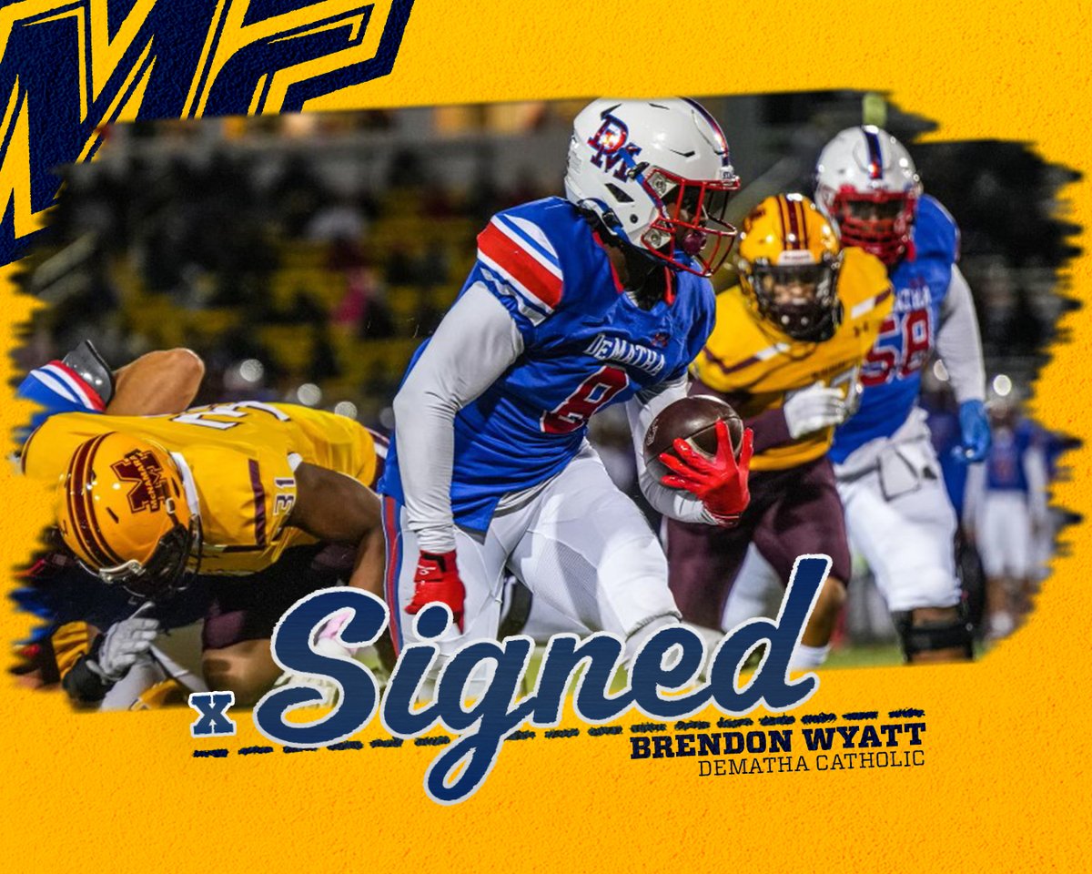 This explosive playmaker from WCAC power @Stags_Football has the ability to take it the distance every time he touches the ball #MackTough #DMVTakeover #Dematha->MACK