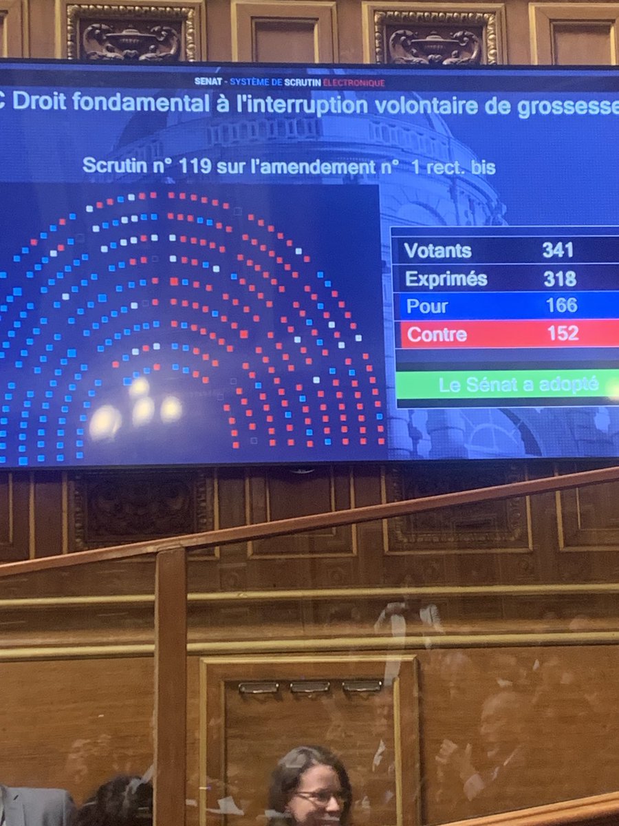 Amendement Bas introduisant l’#IVG dans la Constitution. Adopté.