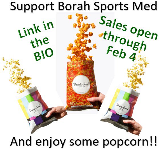 BorahSportsMed's tweet photo. Need snacks?!  This is popped after you order it - no preservatives added - shipped to your doorstep! @BorahAthletics @DoADoubleGood https://t.co/ztJSednnYw