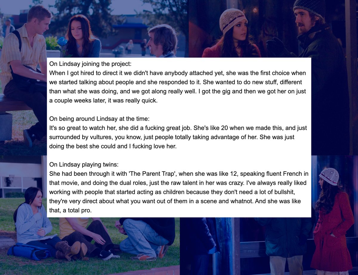 lavitalohan's tweet image. I KNOW WHO KILLED ME director Chris Sivertson on Lindsay Lohan:

"It's so great to watch her, she did a fucking great job. She's like 20 when we made this, surrounded by vultures, people totally taking advantage of her. She was just doing the best she could &amp;amp; I fucking love her."