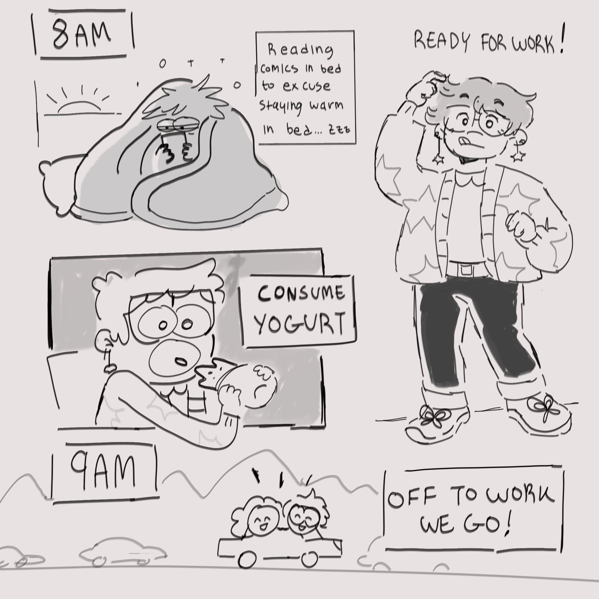 8-9 am #HourlyComicDay2023 