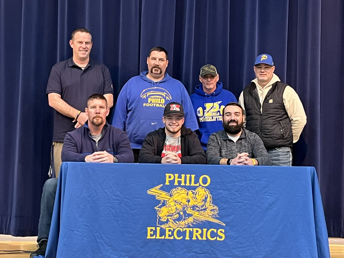 PhiloAD's tweet image. Congratulations to Cade Searls for signing his letter of intent to play football and baseball at Muskingum University!