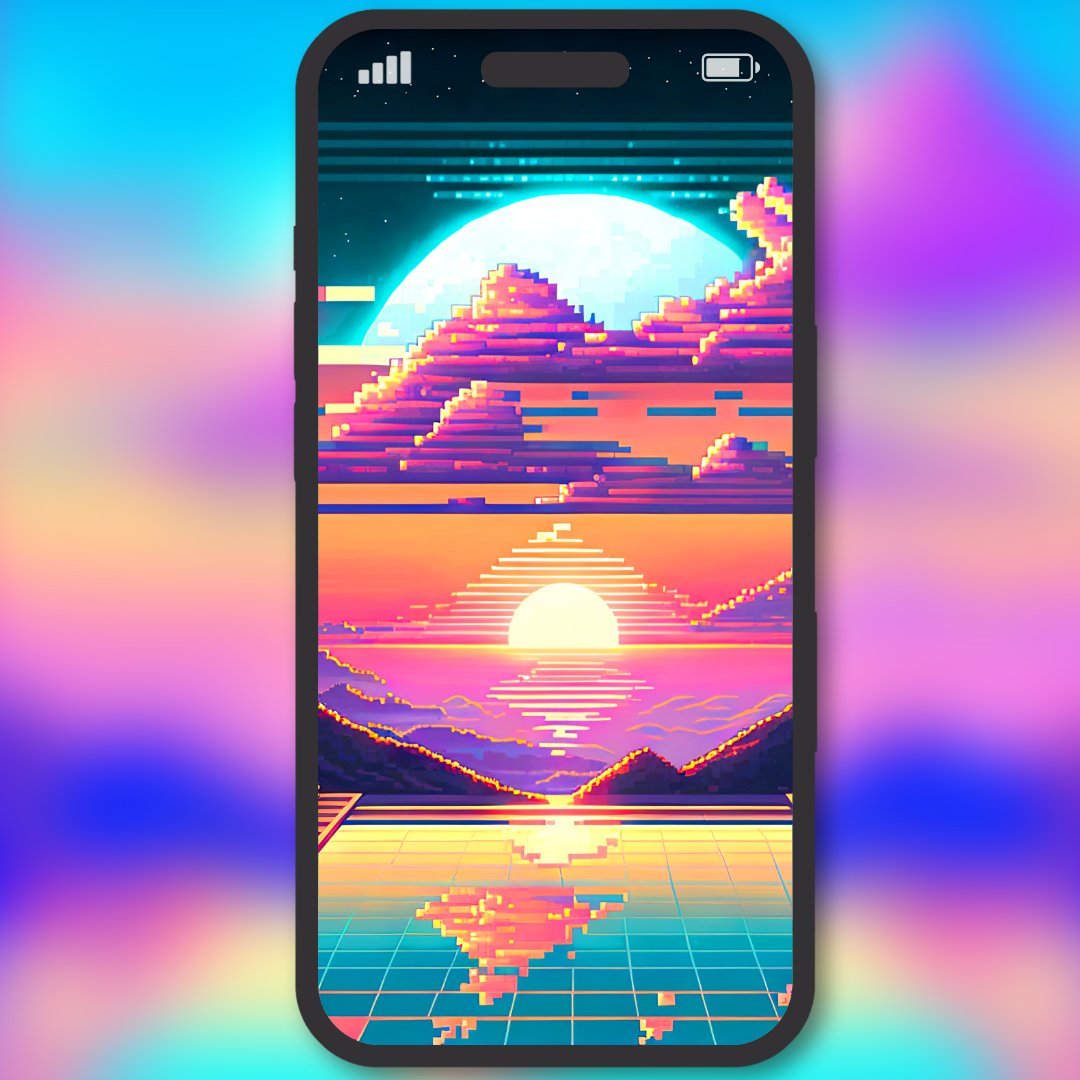 DreamingAlien's tweet photo. Need a phone facelift? Get your FREE new wallpaper in all it's pixel glory 👾Click the link below before it’s gone:

https://t.co/pBdsO0Nisw 

Happy February!
Dreaming Alien

#vaporwave #synthwave https://t.co/wI8flX2Dvz