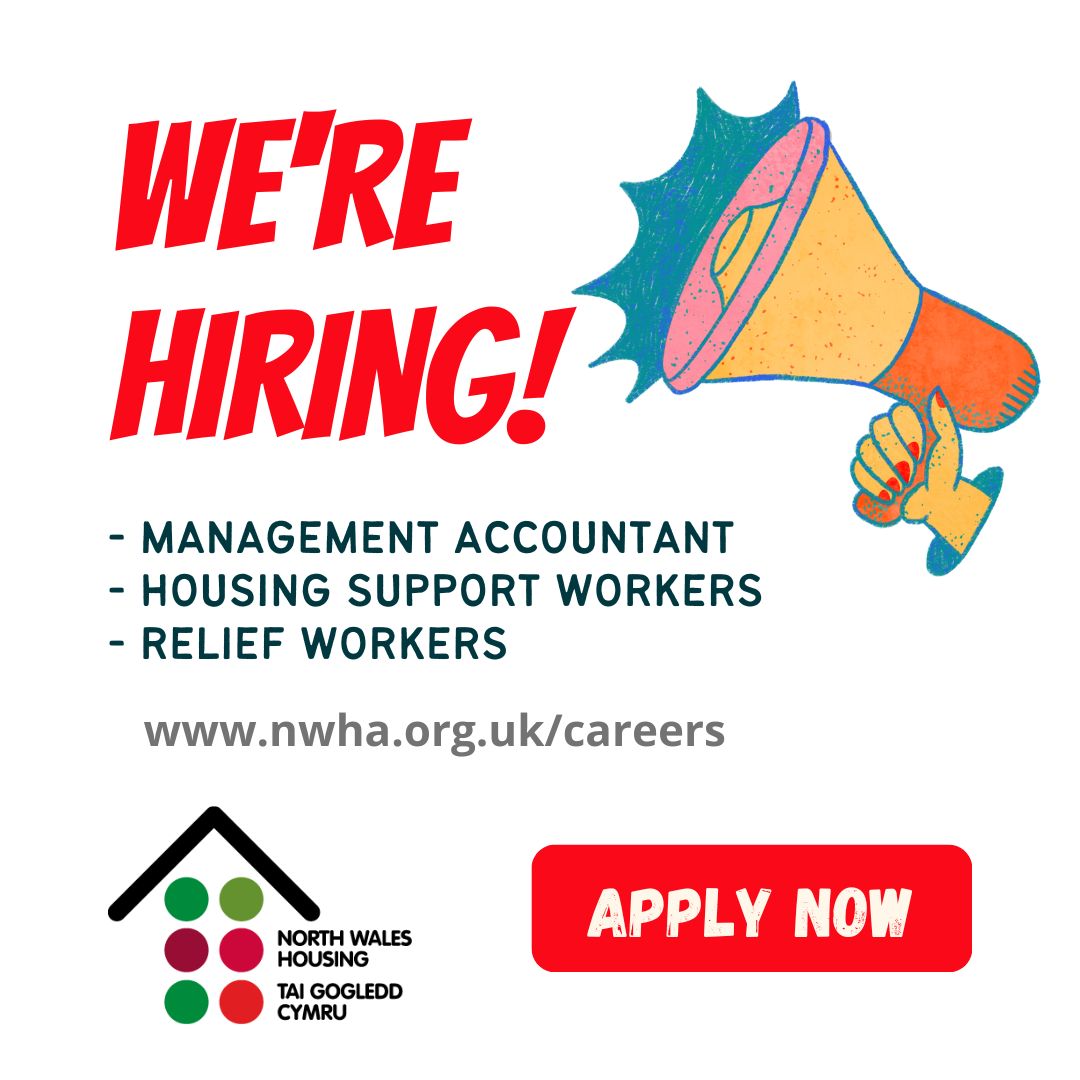 We’re hiring! Are any of these jobs suitable for you? Visit our website for more information nwha.org.uk/careers/curren… #MoreThanHousing #HousingJobs #NorthWalesJobs #Bangor #ColwynBay #LlandudnoJunction