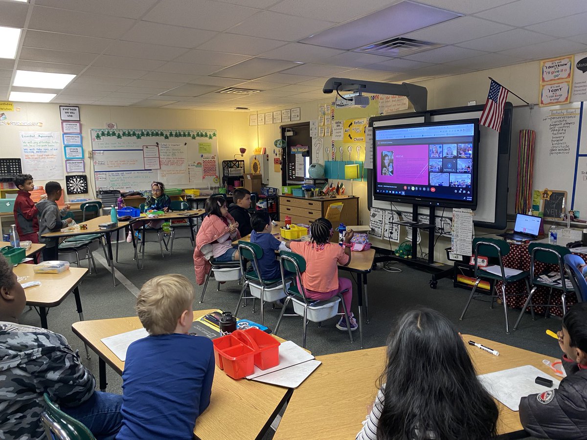 📖🌎Happy World Read Aloud Day!!! We enjoyed our time with author Keke Novales from Guatemala while she read from her book Lola and the New School. <a href="/FWESIBPYP/">Farmington Woods</a> #fwesdestinationlearning