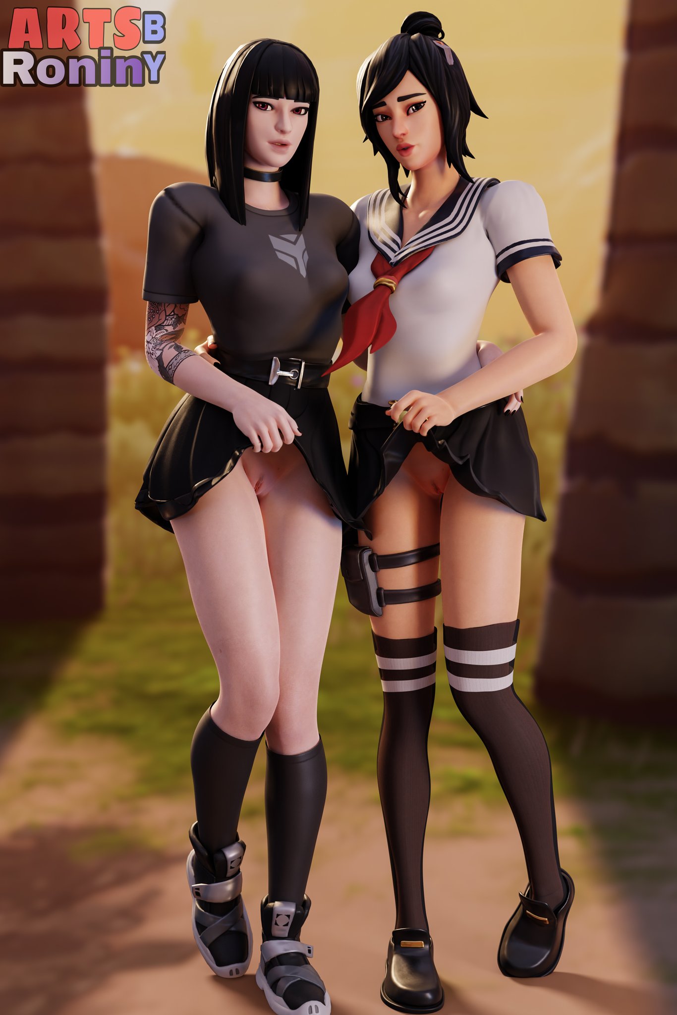 Ronin (hehim) on X: Upskirt cuties😏 Both gorls by @x_RedEyes (Retweets &  ❤️ = motivation) !Credit me if you repost! Fortniter34 Fortnitensfw b3d  blendernsfw fortniteporn rule34 t.coGM9yHR6AJd  X