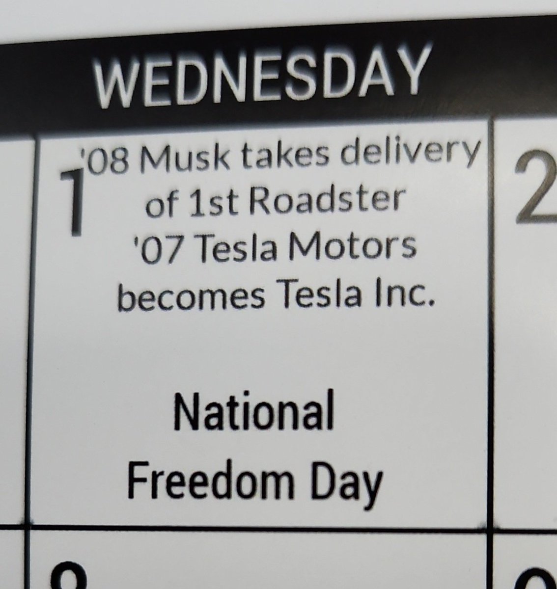 TesFanMitch's tweet photo. I love all the #Teslatrivia we get in the #TesCalendar @TesCalendar1 https://t.co/Fi6OmAKmt9