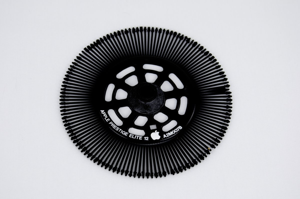 pfreney's tweet photo. Apple Printwheel for Daisy Wheel Printer
Prestige Elite 12
A2M0078
https://t.co/1u60eIGMby
#appleprint #appleprinter #appledaisywheel
#printer #vintageprinter #daisywheel
#apple #applecomputer #applevintage #applecollection #applecollector #applehistory #vintageapple https://t.co/FzN5JknbAp
