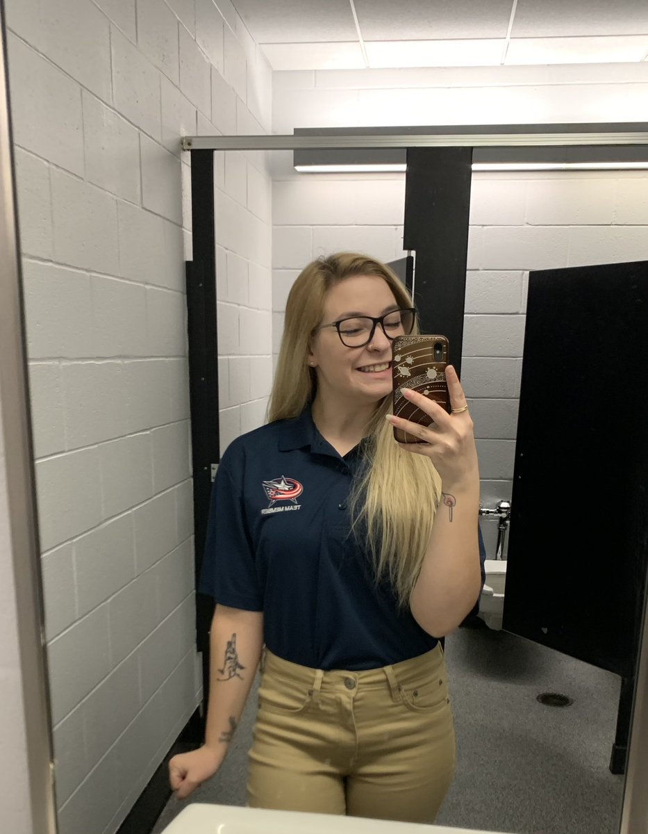 since today is National Women and Girls in Sports Day, i suppose now is as good a time as any to say i work for the Columbus Blue Jackets❤️💙 #NWGSD