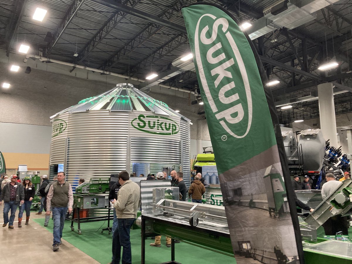 @iowagexpo Booth 2400. Great day to check out the latest. ⁦<a href="/SukupMfg/">Sukup Manufacturing Co.</a>⁩ family owned and operated for 60 years!