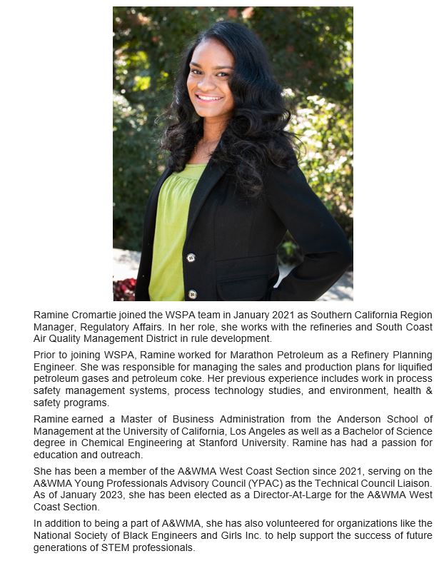 We are celebrating Black History Month by highlighting our Black A&amp;WMA members! Check out Ramine below!
#blackhistorymonth #youngprofessionals #womeninscience