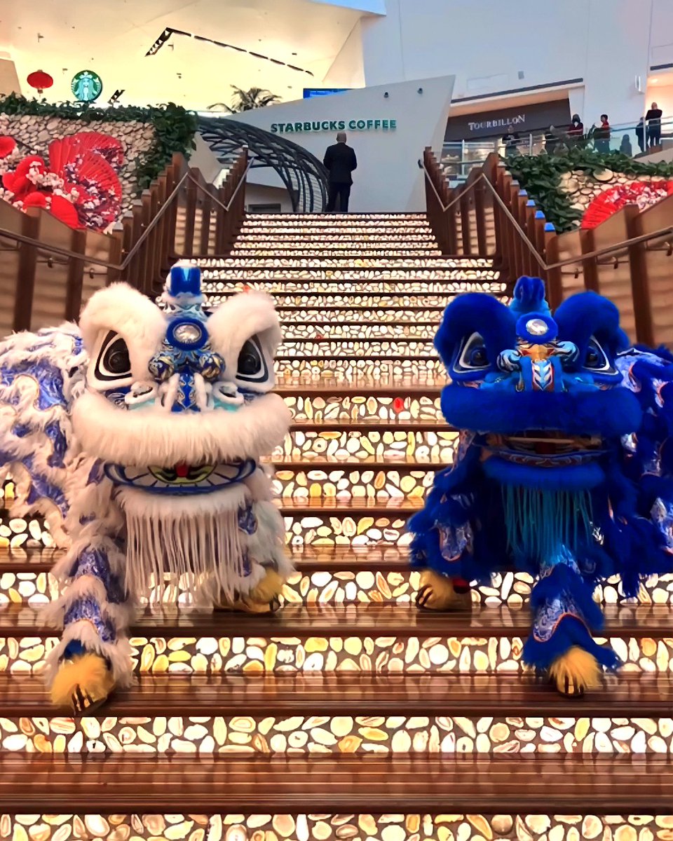 vangoghvegas's tweet photo. Spreading good fortune and prosperity with a #LunarNewYear Lion Dance around Lighthouse ArtSpace Las Vegas and @CrystalsLV! 🧧🐇

 🐉 Yau Kung Moon Martial Arts Studio 

#LNY #LionDance #VanGoghVegas https://t.co/5fVXq5OGsh